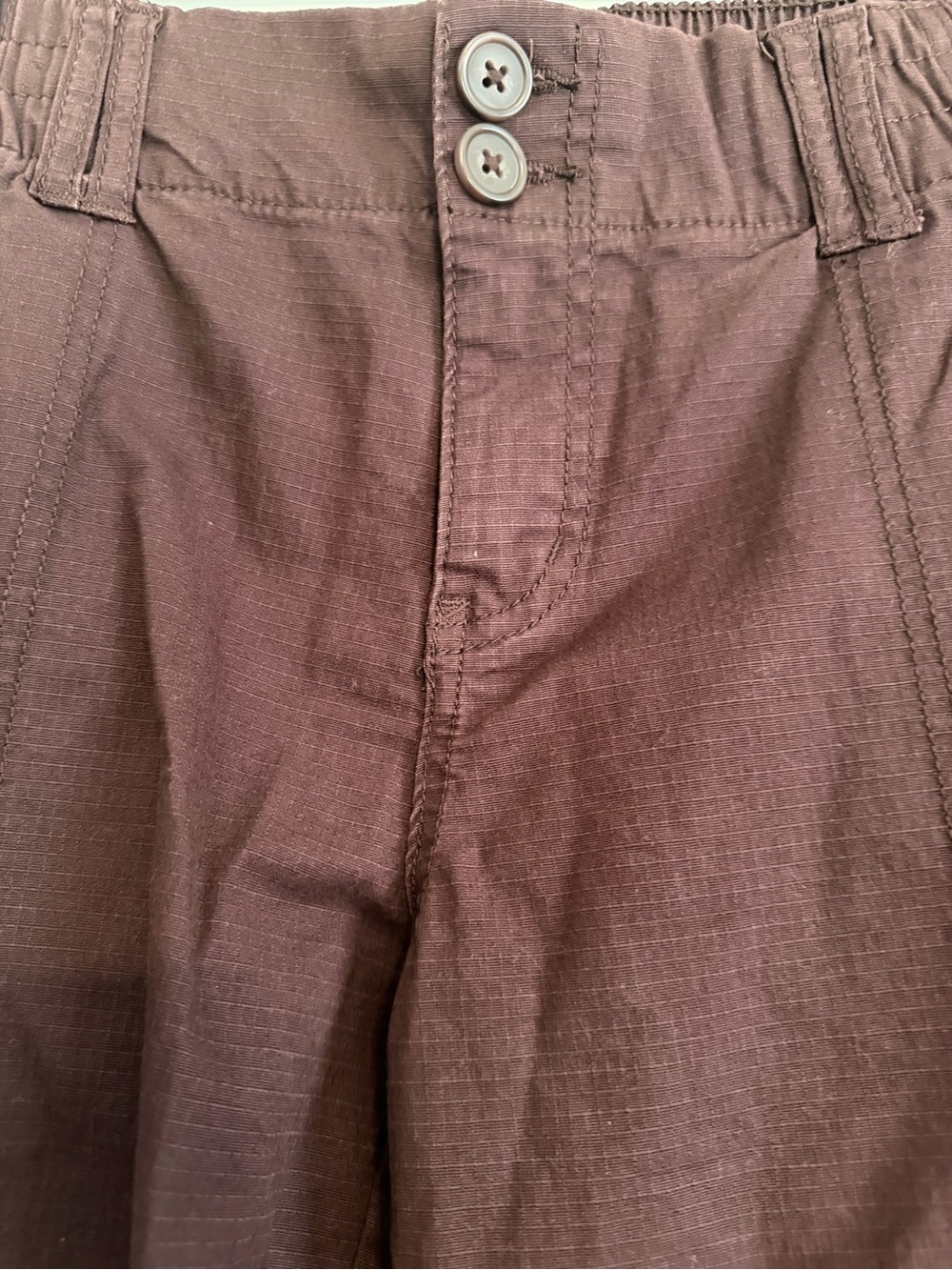 WallFlower Women’s Medium Burgundy Wide Leg Cargo Pants Stretch Utility Y2K - Picture 6 of 10